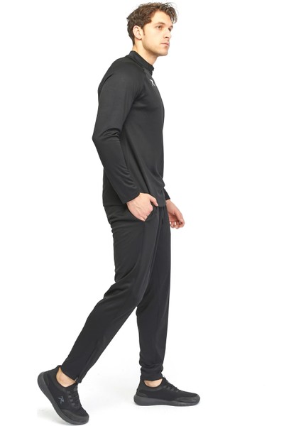 Yarım Fermuarlı Eşofman Takımı Malens Siyah indirimleri