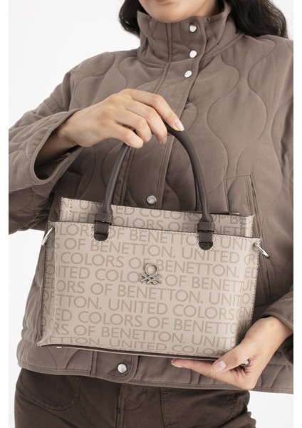 Benetton Kadın El Çantası Taş-Kahve BNT1693