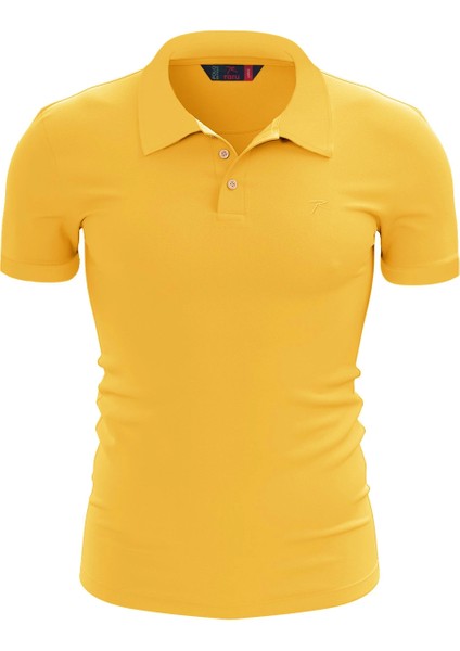 %100 Pamuk Polo T-Shirt Impero Oranj