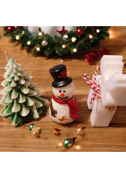 3 Lü Yılbaşı Mum Seti