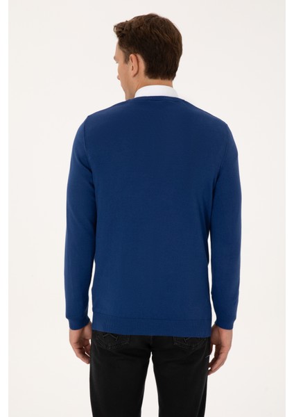 Erkek Indigo Kazak /triko 50313662-VR028 indirimleri