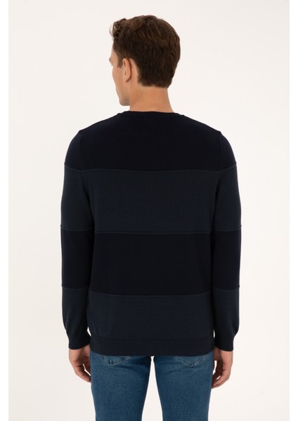 Erkek Lacivert Kazak /triko 50307874-VR033 indirimleri