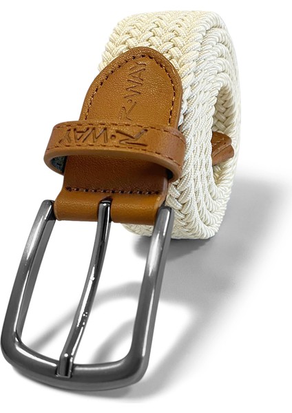 R.way Lastik Kemer Balteus Bej