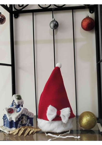 Kedi Noel Yılbaşı Parti Şapka Papyonlu modelleri