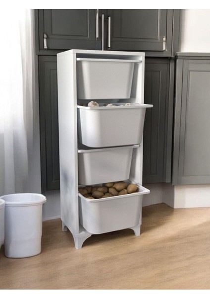 4 Sepetli Çok Amaçlı Dolap / Oyuncak Kutusu / Organizer Düzenleyici fiyatları