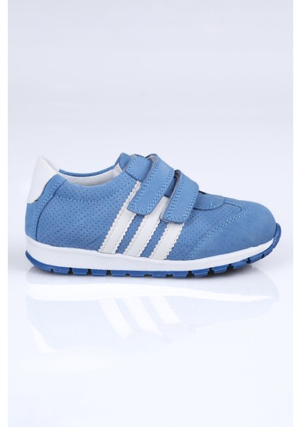 600 Hakiki Deri Spor Ayakkabı B.e. Mavi - 24