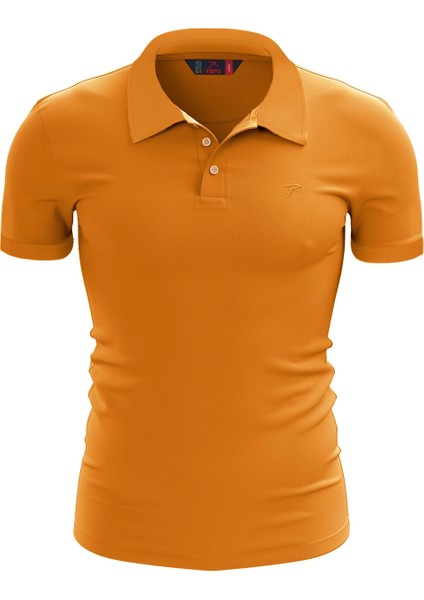 %100 Pamuk Polo T-Shirt Impero Oranj