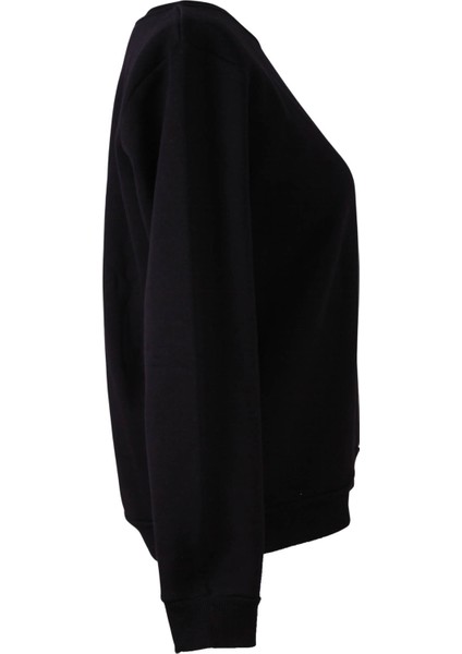 3 Ip Şardonlu O Yaka Siyah Kadın Sweatshirt 26KL71S95002 fiyatları