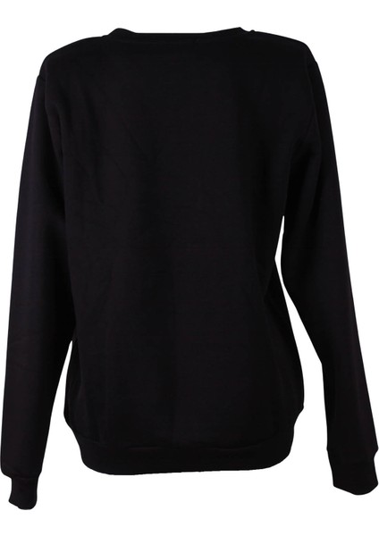 3 Ip Şardonlu O Yaka Siyah Kadın Sweatshirt 26KL71S95002 modelleri