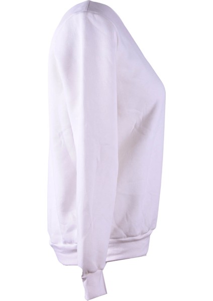 26KL71S95006 Ekru Kadın Sweatshirt Mavi Çiçek Baskılı fiyatları