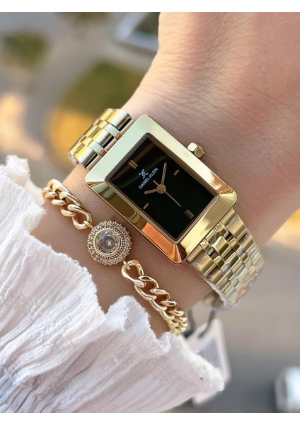 Çelik Kordon 30 mt Suya Dayanıklı Kadın Kol Saati+Bileklik BF.GF.10821.4