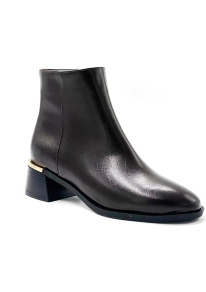 Lae Fermuarlı Günlük Kadın Bot Kahve