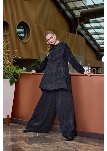 Cupro Jakar Tunik Takım Siyah 38010 modelleri