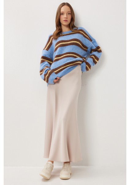 Uzun Saten Etek LGK0008 Pudra