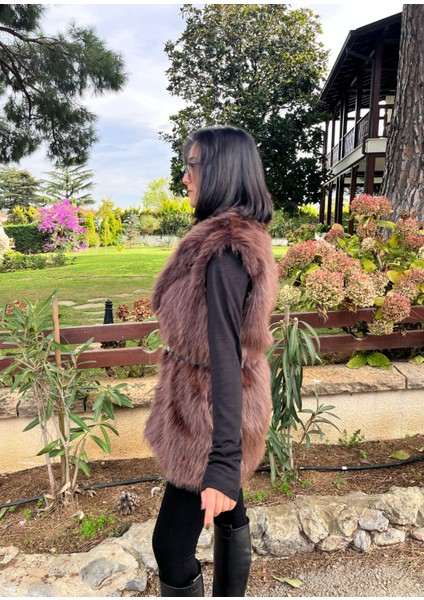 Kemerli Kürk Yelek fiyatları