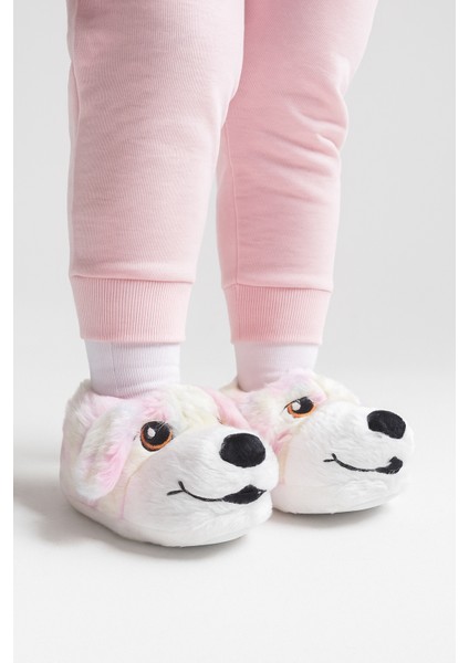 Kız Çocuk Hayvanlı Köpekli Panduf Ev Botu