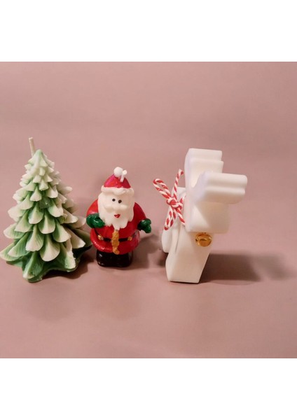 3 Lü Yılbaşı Mum Seti