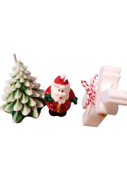 3 Lü Yılbaşı Mum Seti fırsatları