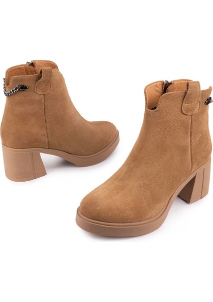 Hakiki Deri Modern Zincirli Rahat Termo Taban Bot Taba Süet 15284 fiyatları