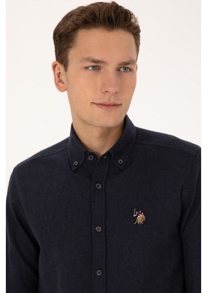 Erkek Lacivert Gömlek Basic 50315710-VR033 fiyatları