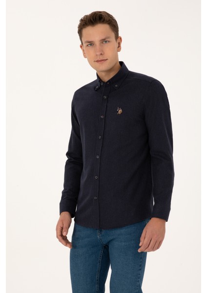 Erkek Lacivert Gömlek Basic 50315710-VR033 modelleri