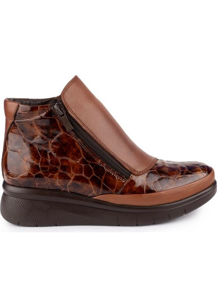 Hakiki Deri Modern Ortopedik Fermuarlı Bot Siyah 1064 fırsatları