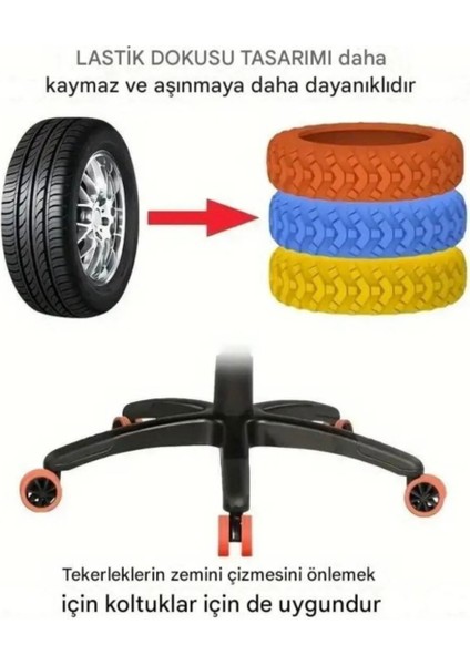 8 Adet Kırmızı Valiz Bavul Tekerleği Kılıfı, Sessiz Koruyucu Dayanklı, Ofis Sandalye Kılıf fiyatları