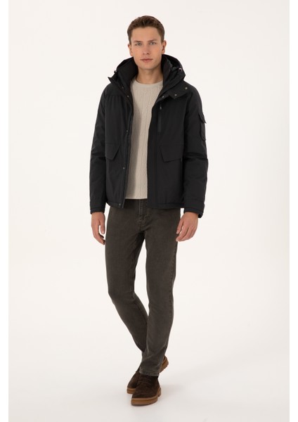 Erkek Siyah Mont 50310262-VR046 fırsatları