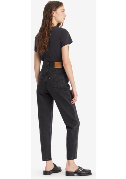 80S Mom Jean Kadın Siyah Kot Pantolon A9385-0000 indirimleri