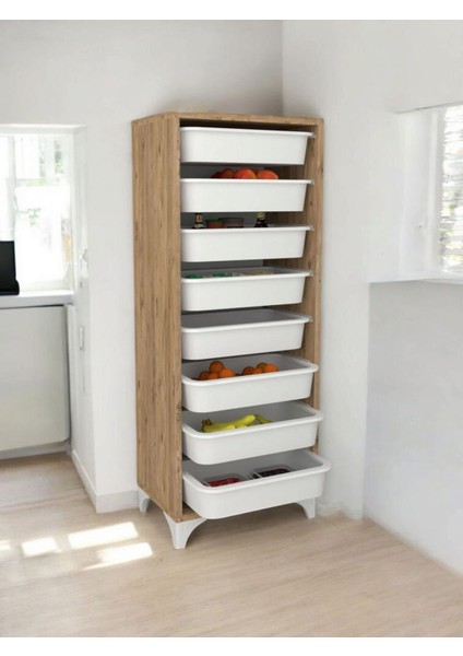 8 Çekmeceli Çok Amaçlı Sepetli Dolap / Oyuncak Kutusu / Organizer modelleri