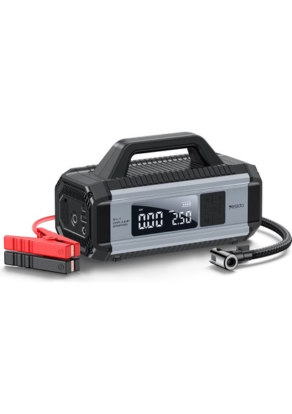 Taşınabilir Akü Takviye Cihazı Lastik Şişirme Pompası 10.000 Mah Powerbank Acil Durum El Feneri fiyatları