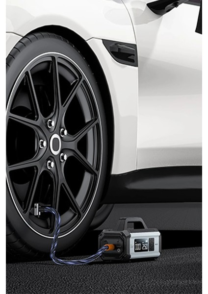 Taşınabilir Akü Takviye Cihazı Lastik Şişirme Pompası 10.000 Mah Powerbank Acil Durum El Feneri fırsatları