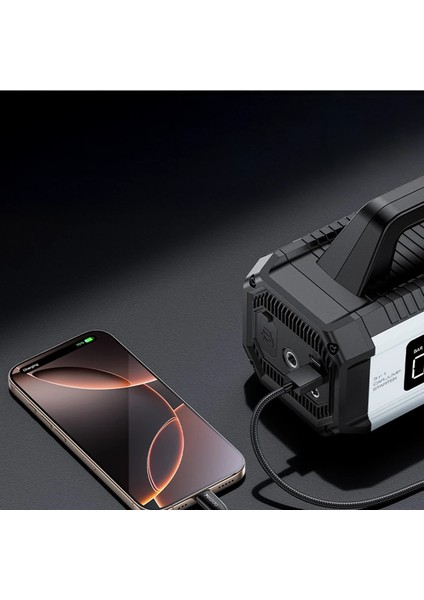 Taşınabilir Akü Takviye Cihazı Lastik Şişirme Pompası 10.000 Mah Powerbank Acil Durum El Feneri indirimleri