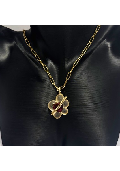 Opal Çiçek & Kalp Kolye fiyatları