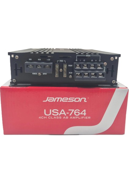 Amfi - 4000W 4 Kanallı Ses ve Bass Anfisi - Jameson USA-764 Amfi modelleri