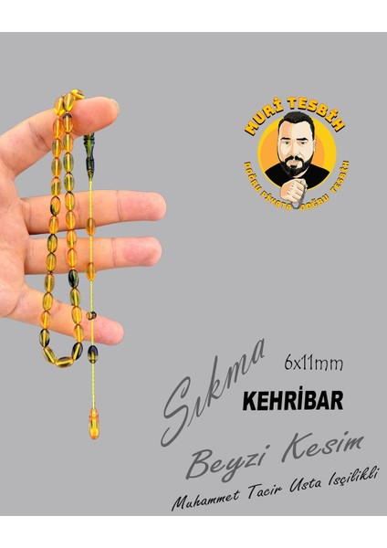 Tacir Sıkma Kehribar Beyzi Kesim 6X11