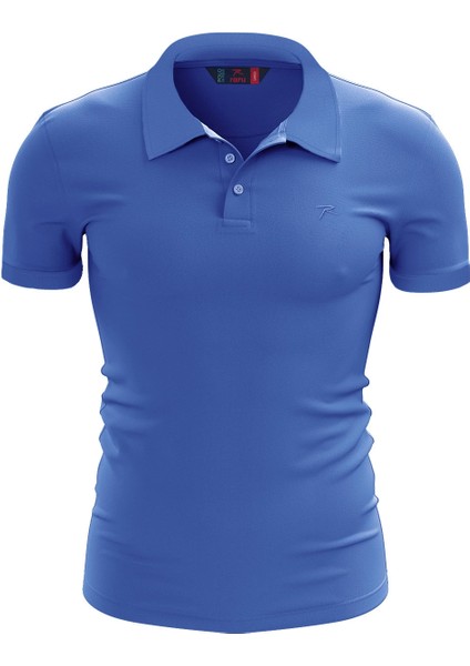 %100 Pamuk Polo T-Shirt Impero Mavi