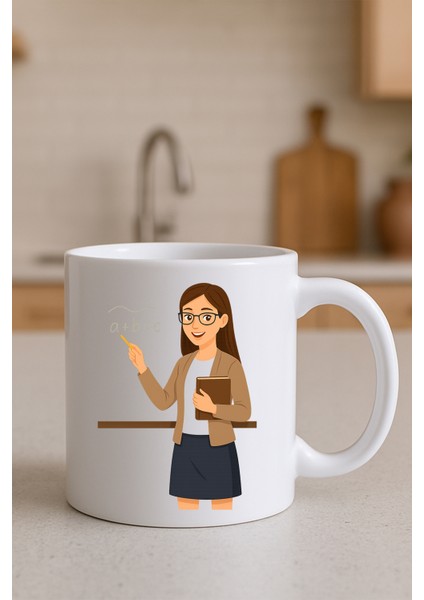 Beyaz Kupa Bardak (Öğretmen Meslek) modelleri