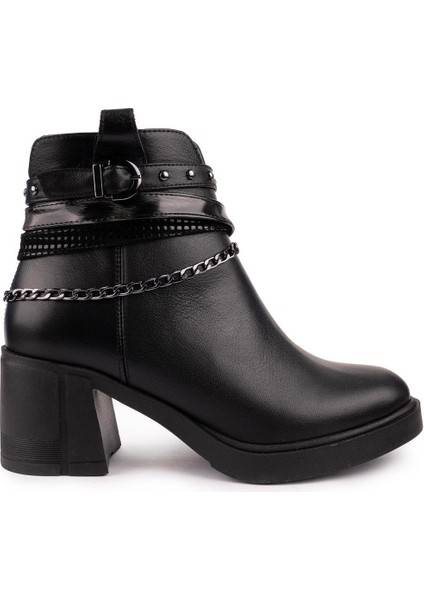Hakiki Deri Modern Rahat Termo Taban Bot Siyah 15290 fırsatları