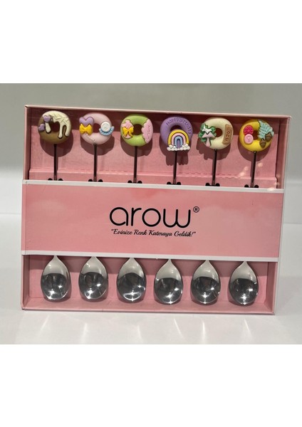 6'lı Emoji Saplı Tatlı Kaşığı