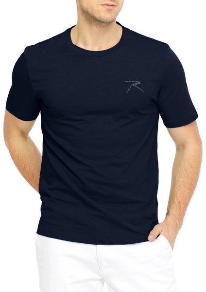 %100 Pamuk T-Shirt Pateo Lacivert