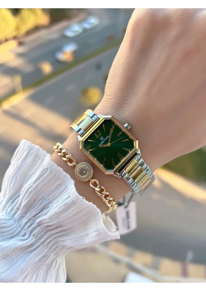 Çelik Kordon 30 mt Suya Dayanıklı Kadın Kol Saati+Bileklik BYN.14090.8 fiyatları