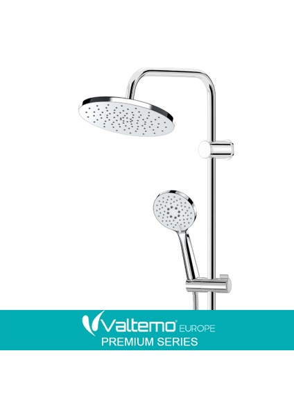 | Valtemo Paslanmaz, Butonlu Sistem, Fonksiyonlu Krom Duş Seti