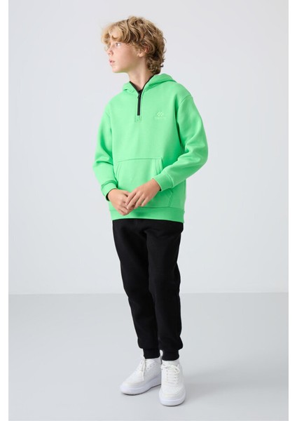 Standart Fit Basic 2li Paket Siyah-Gri Melanj Erkek Çocuk Eşofman Alt - 11224 fiyatları