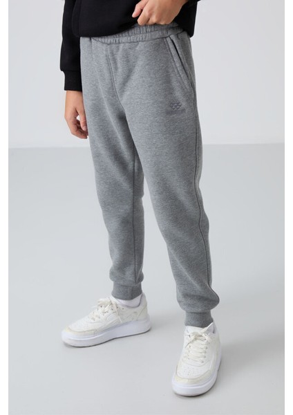 Standart Fit Basic 2li Paket Siyah-Gri Melanj Erkek Çocuk Eşofman Alt - 11224 indirimleri