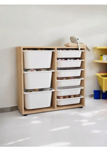 9 Sepetli Dolap Çok Amaçlı Dolap Oyuncak Dolabı