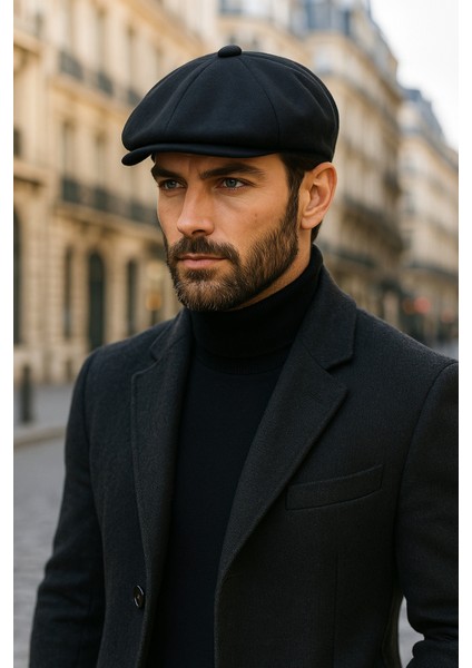 Erkek Kışlık Kasket 8 Parça New Boys Şapka Model Peaky Blinders Shelby Beckham Şapka