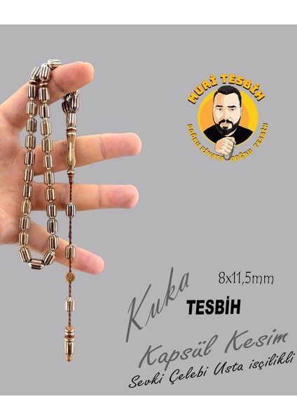 Şevki Çelebi Gümüş Işlemeli Kuka Kapsül Kesim 8X11,50