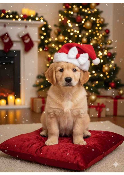 Köpek Noel Yılbaşı Parti Şapkası