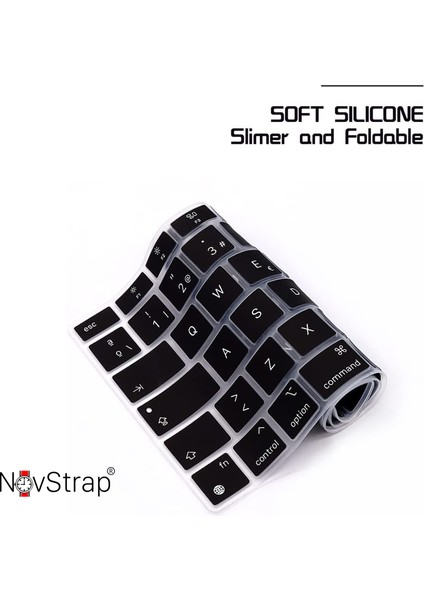 Apple MacBook Pro 14 Inç M5 Çip A3434 ile Uyumlu Türkçe Q Klavye Koruyucu Siyah Kılıf indirimleri